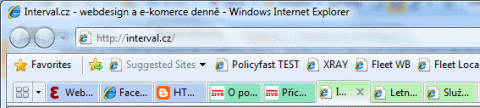 Taby v IE8